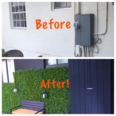 can electrical box installed on the front panel cover|electrical panels outside of house.